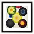 Abstract geometric frame in black with a matte finish, showcasing a modern design that enhances any contemporary decor. Ideal for art lovers seeking a stylish display.