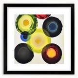 Abstract geometric frame in black with a matte finish, showcasing a modern design that enhances any contemporary decor. Ideal for art lovers seeking a stylish display.