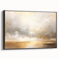 Framed abstract landscape wall art in black with textured details, showcasing a modern design that enhances any contemporary interior decor.