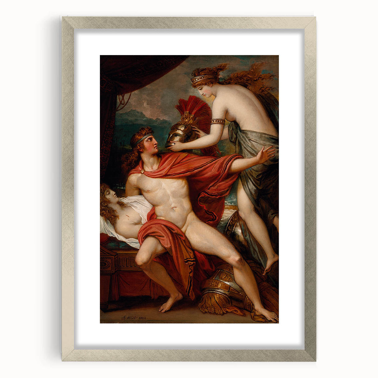 Neoclassical Greek Mythology Art Print - Thetis and Achilles by West