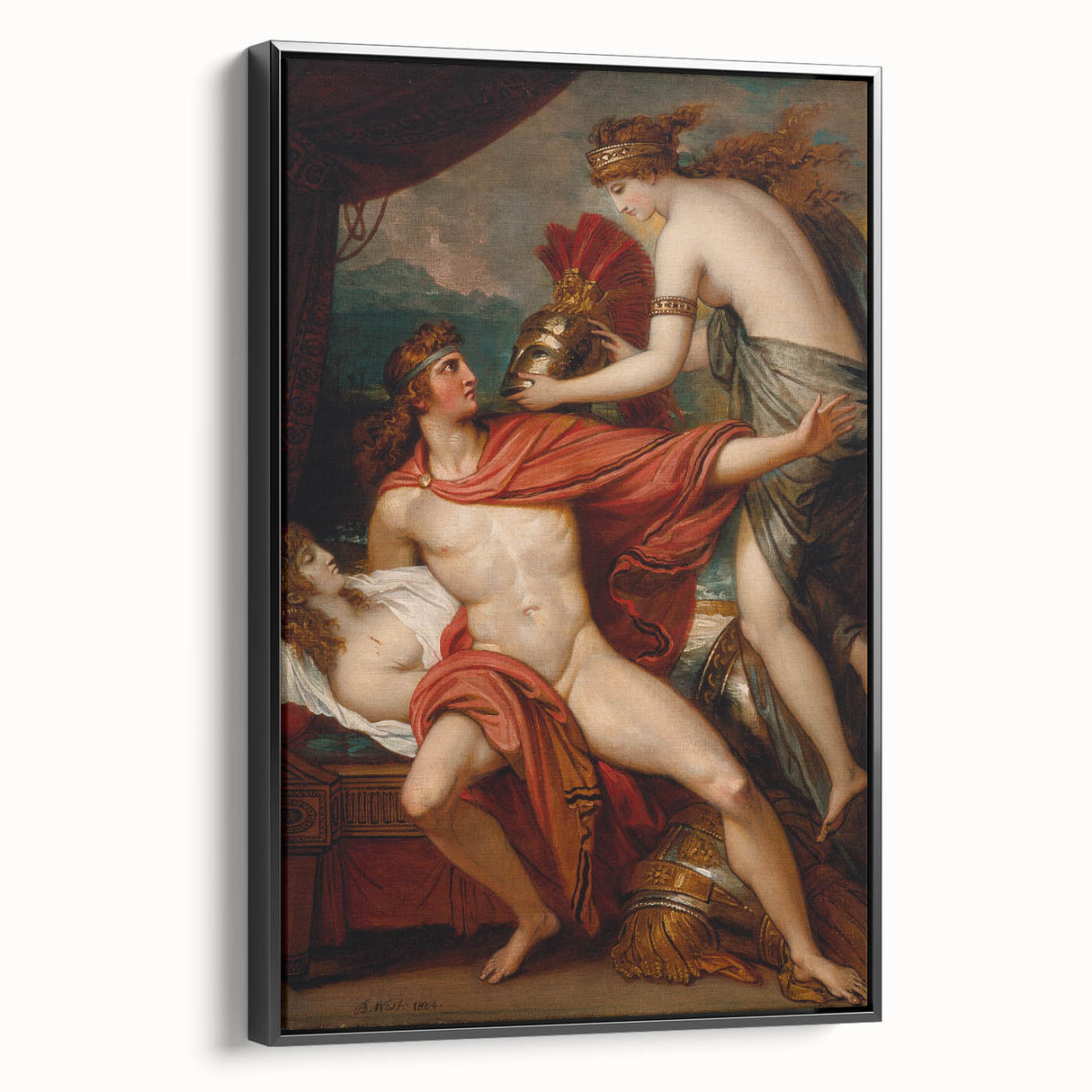 Neoclassical Greek Mythology Art Print - Thetis and Achilles by West
