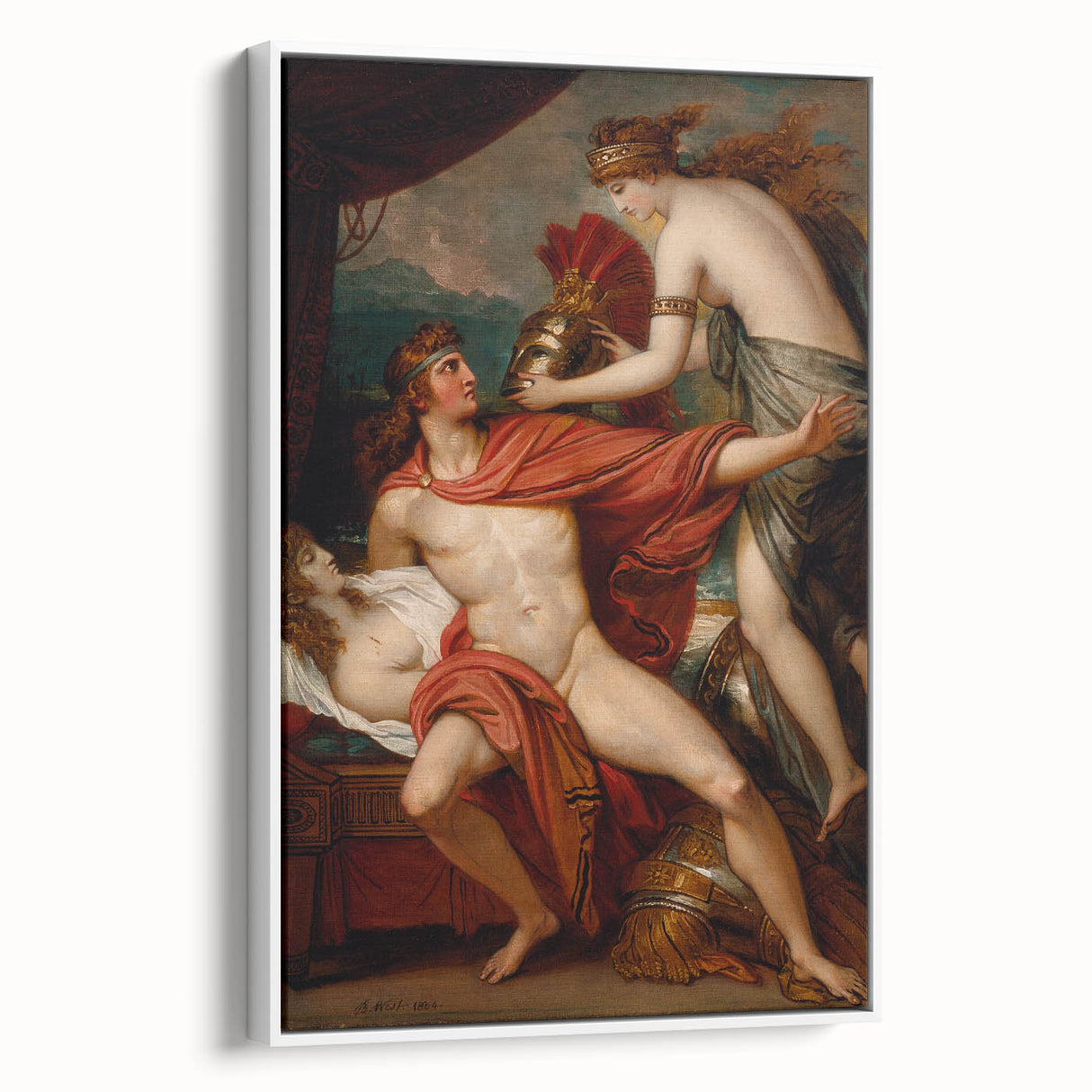 Neoclassical Greek Mythology Art Print - Thetis and Achilles by West