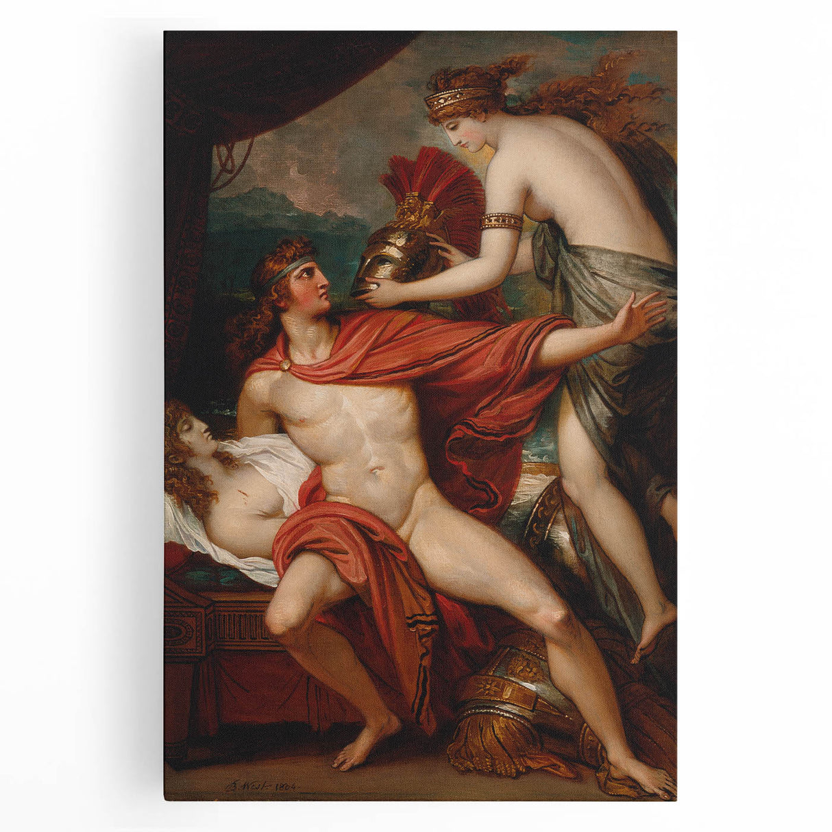 Neoclassical Greek Mythology Art Print - Thetis and Achilles by West
