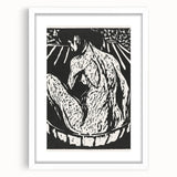 Expressionist Art: Female Nude by Ernst Ludwig Kirchner Print