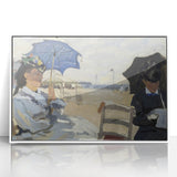 Impressionist Beach Scene - Monet's The Beach at Trouville, Print