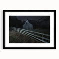 Black landscape barn frame showcasing a modern design, featuring a sleek matte finish and an elegant front view, perfect for home decor and artwork display. This frame enhances the aesthetic appeal of any interior space while providing a sophisticated touch.