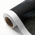 Rolled canvas featuring a vibrant landscape barn design with rich colors and detailed textures, securely packaged in a protective cardboard tube for easy transport and display.