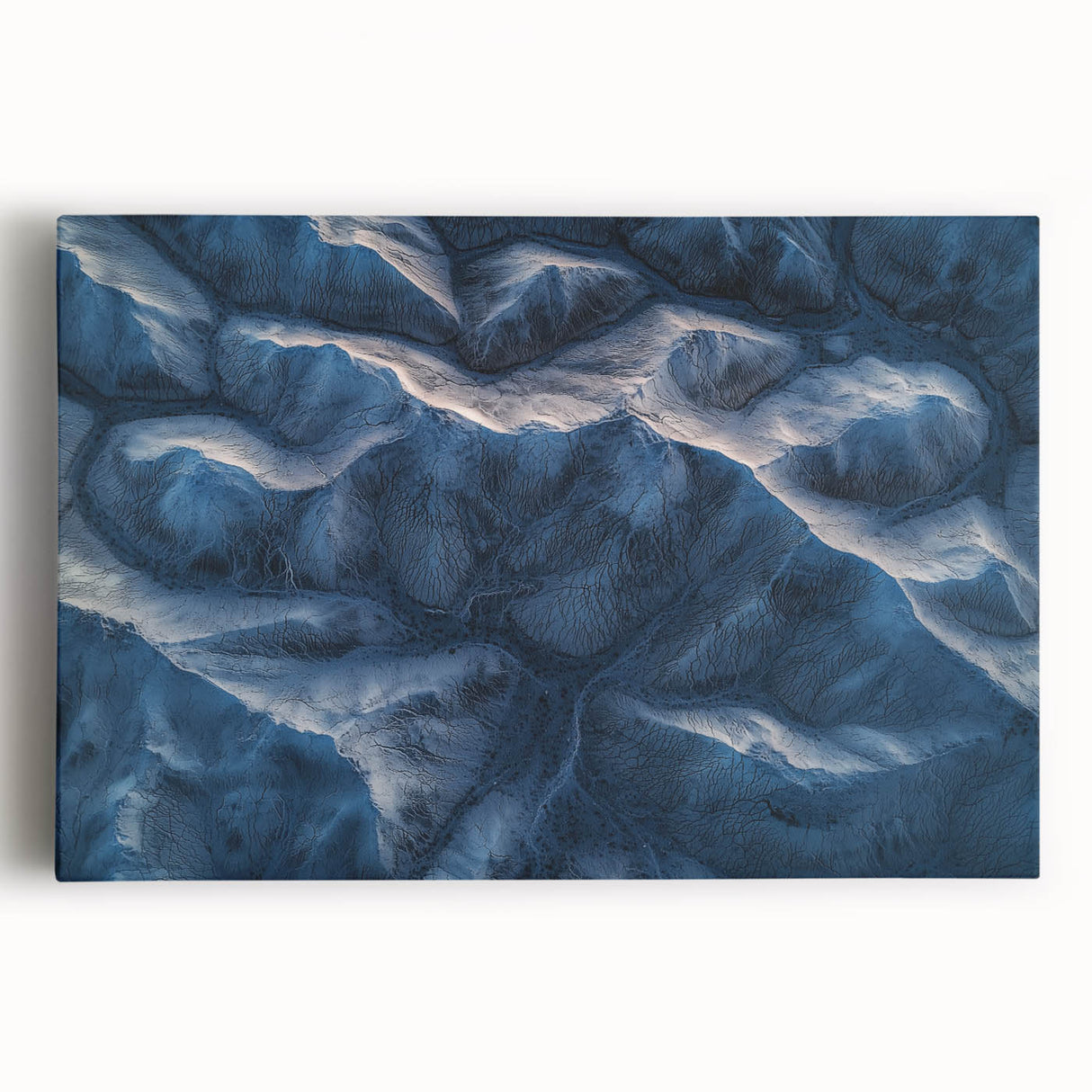 Vibrant stretched canvas artwork showcasing a stunning desert landscape with warm hues of orange and yellow, perfect for enhancing home décor and creating a serene ambiance.
