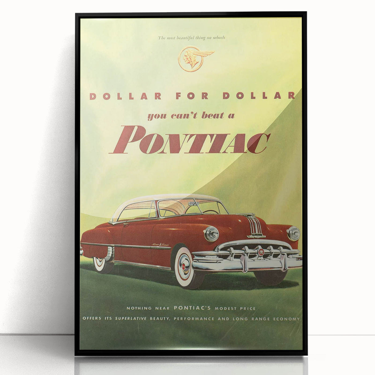 Retro Pontiac Ad Wall Art - Vintage Prints for Car Lovers