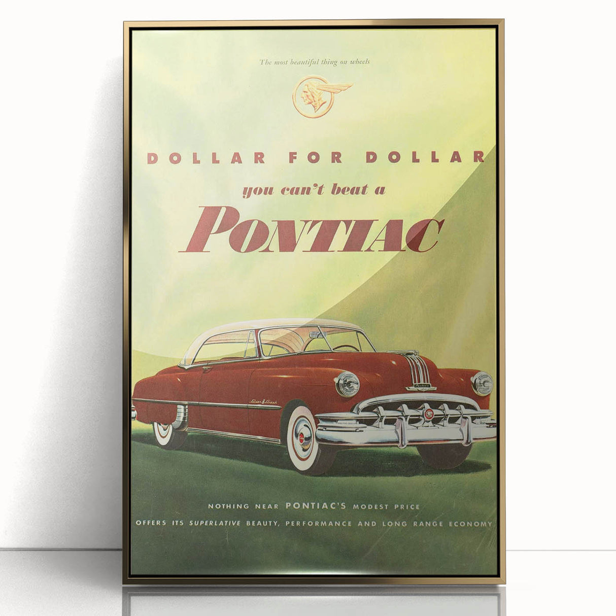 Retro Pontiac Ad Wall Art - Vintage Prints for Car Lovers