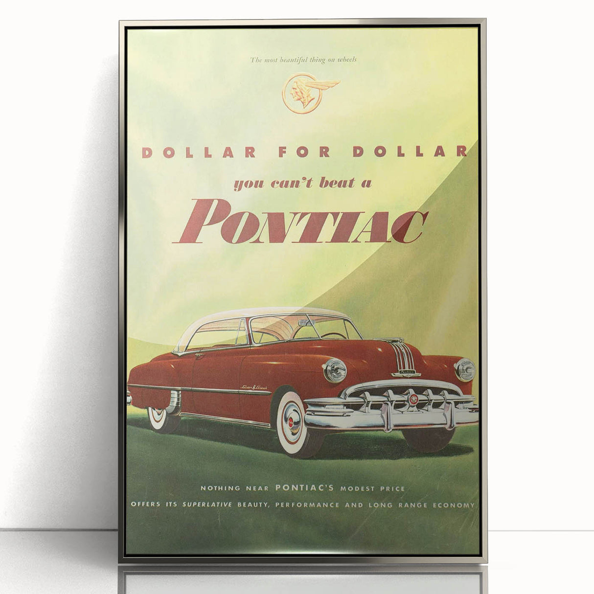 Retro Pontiac Ad Wall Art - Vintage Prints for Car Lovers
