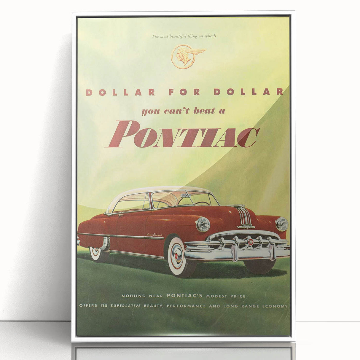Retro Pontiac Ad Wall Art - Vintage Prints for Car Lovers