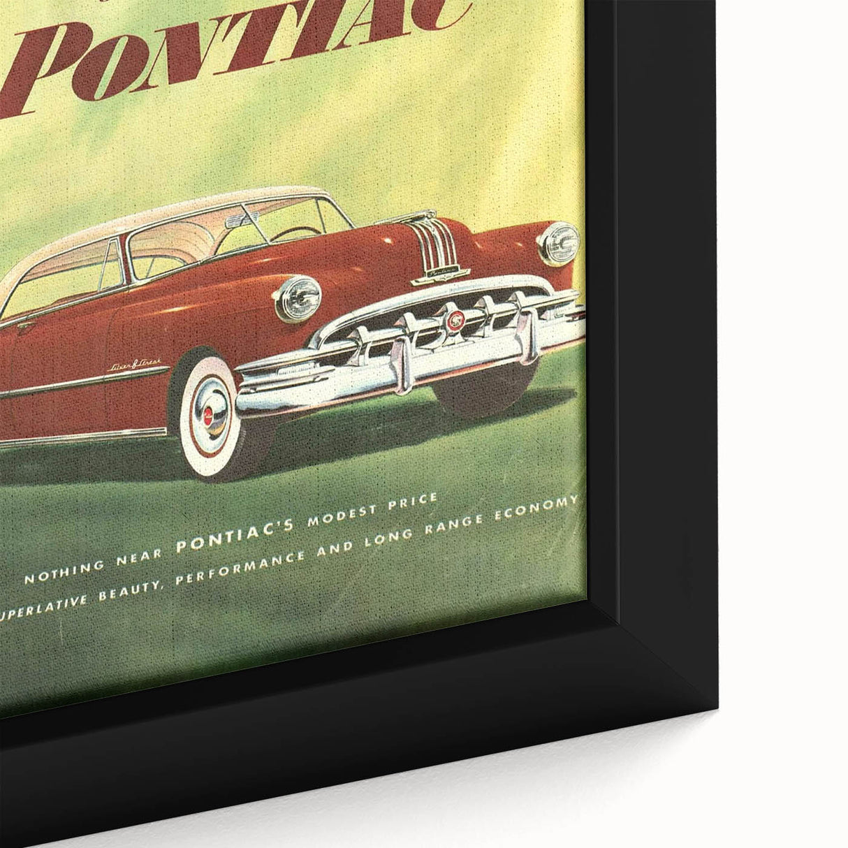 Retro Pontiac Ad Wall Art - Vintage Prints for Car Lovers