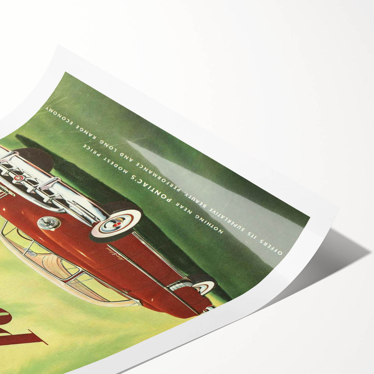 Retro Pontiac Ad Wall Art - Vintage Prints for Car Lovers