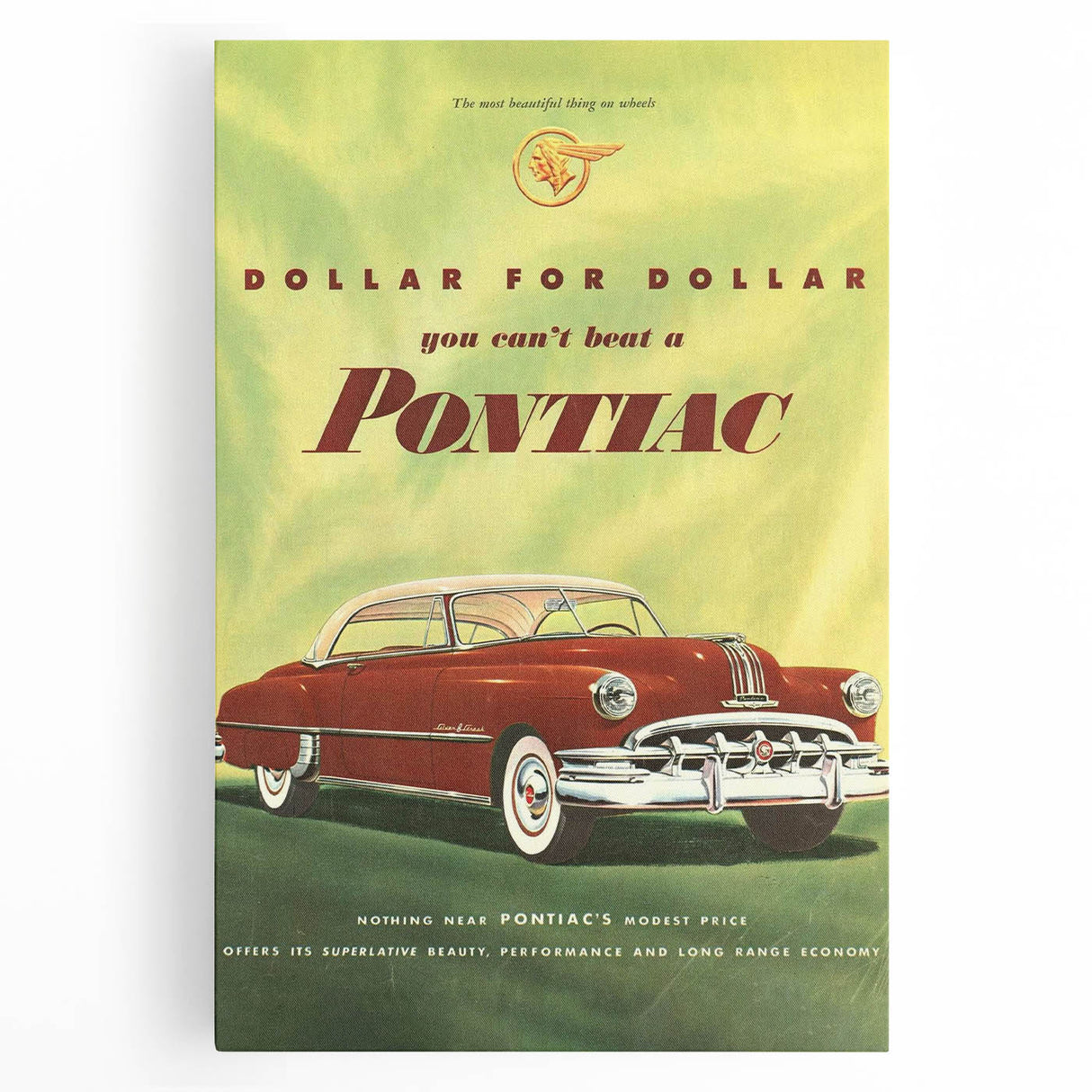 Retro Pontiac Ad Wall Art - Vintage Prints for Car Lovers