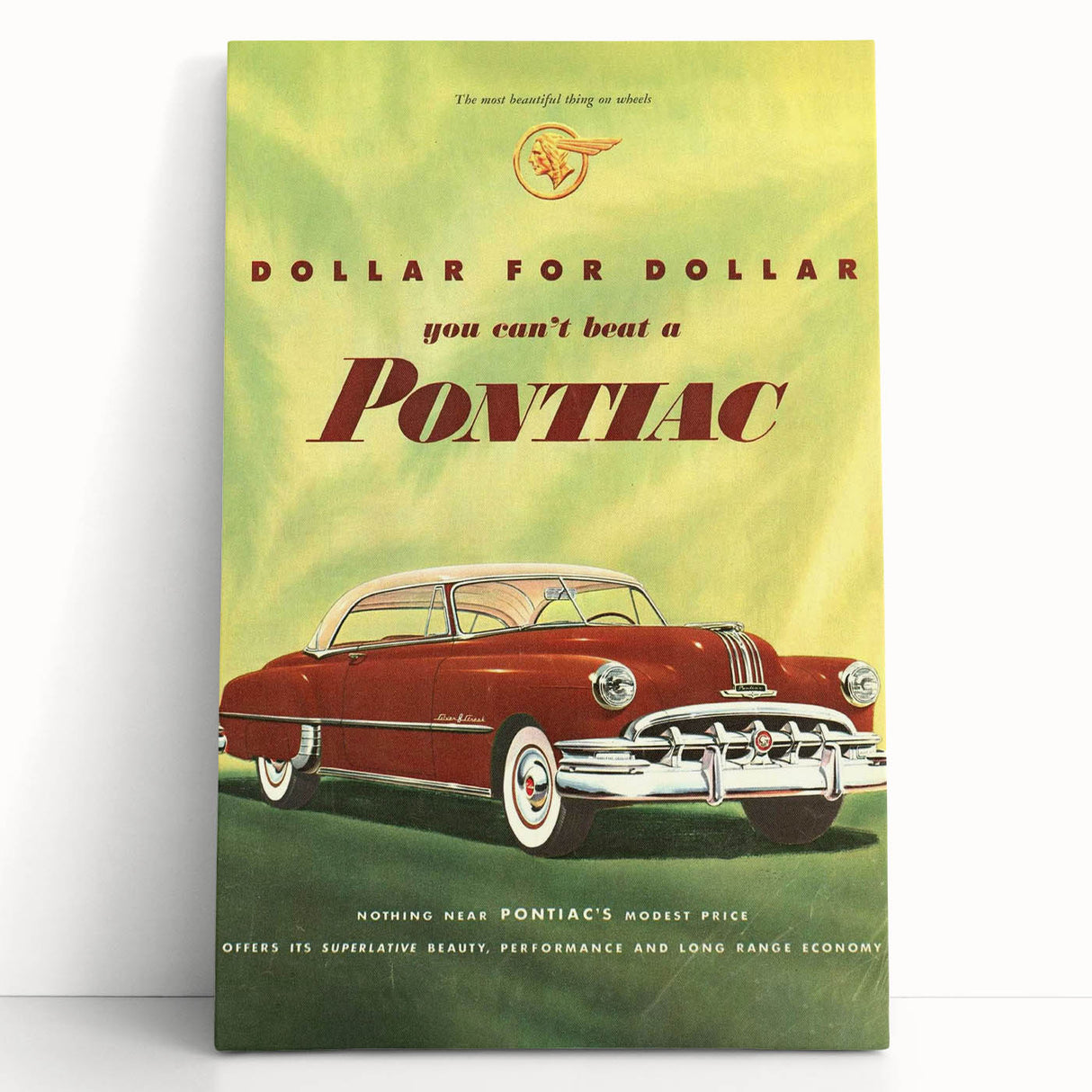 Retro Pontiac Ad Wall Art - Vintage Prints for Car Lovers