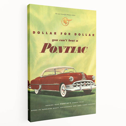 Retro Pontiac Ad Wall Art - Vintage Prints for Car Lovers