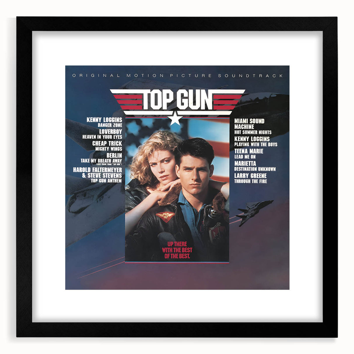 Retro Top Gun Soundtrack Poster - Vintage Movie Music Art