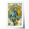 Chuck Berry Vintage Guitar Poster | Retro Music Wall Art