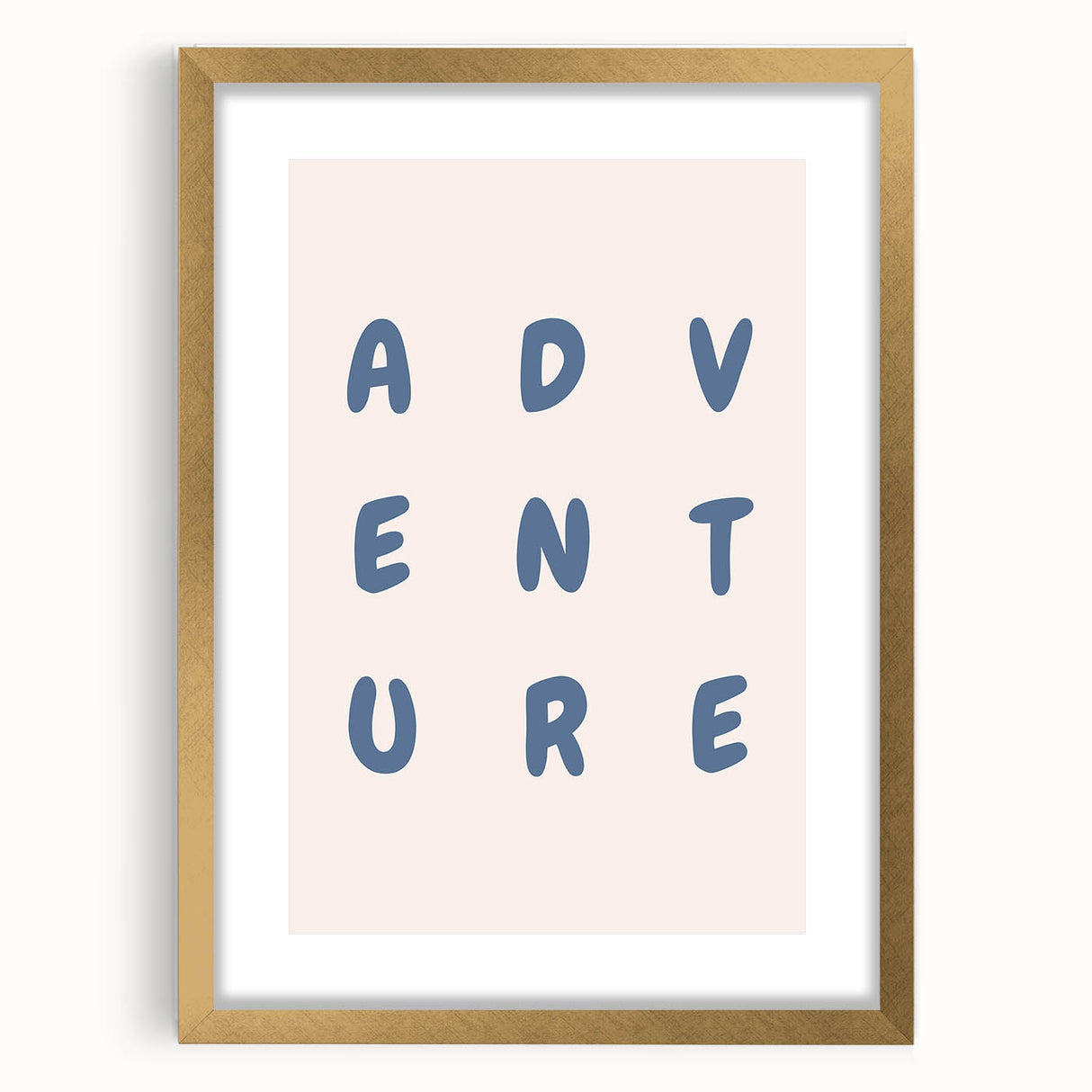 Adventure Wall Art – Inspirational Typography Print for Boys' Room