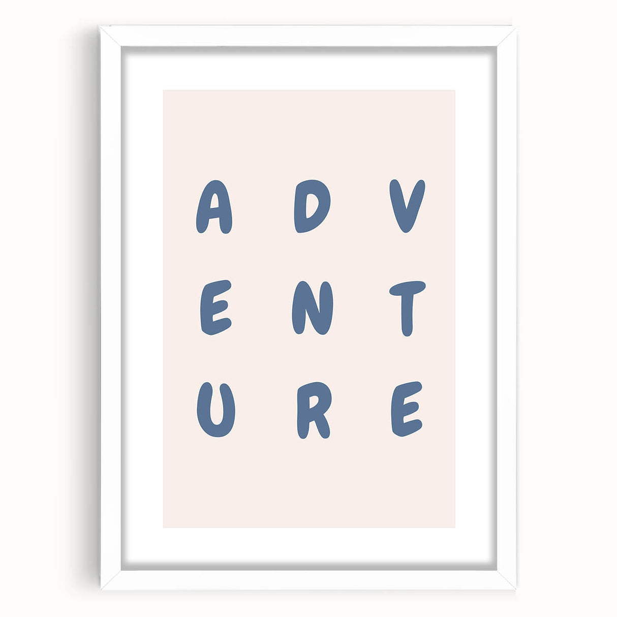 Adventure Wall Art – Inspirational Typography Print for Boys' Room