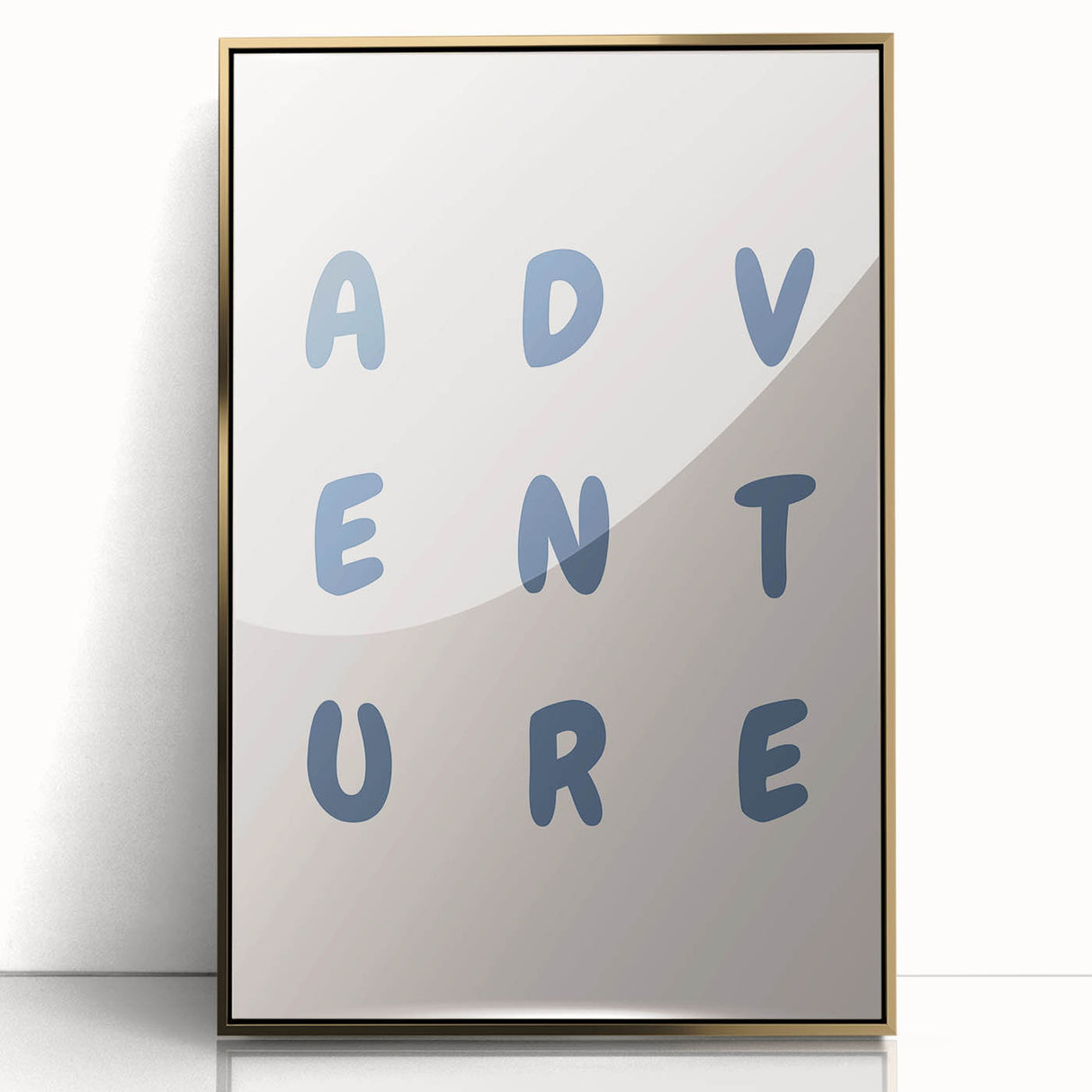 Adventure Wall Art – Inspirational Typography Print for Boys' Room