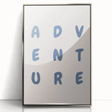 Adventure Wall Art – Inspirational Typography Print for Boys' Room