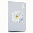 Large abstract wall art on acrylic glass depicting vibrant spring colors, ideal for bedroom or dining room decor.