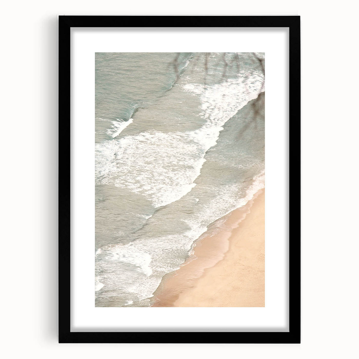 Extra large abstract art print featuring vibrant, colorful textures on a black framed canvas, ideal for living room decor.
