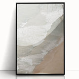 Large abstract wall art featuring swirling summer hues on a framed acrylic print, ideal for modern living room decor.