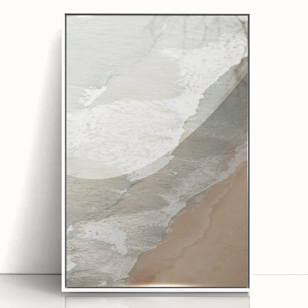 Art deco poster featuring a vibrant summer theme with bold colors on white acrylic, ideal for modern nursery decor.