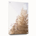 Large abstract wall art on acrylic glass, showcasing swirling blue and white patterns.
