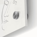 Modern Wall Art: Minimalist Sketch of Women - Elegant Line Drawing