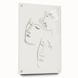 Modern Wall Art: Minimalist Sketch of Women - Elegant Line Drawing