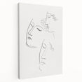 Modern Wall Art: Minimalist Sketch of Women - Elegant Line Drawing