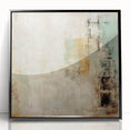 Framed abstract wall art featuring bold black strokes set against a minimalist background, ideal for modern home decor. Perfect for living rooms or offices.
