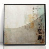 Framed abstract wall art featuring bold black strokes set against a minimalist background, ideal for modern home decor. Perfect for living rooms or offices.