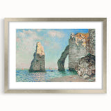 Claude Monet's The Cliffs at Étretat - Impressionist Seascape Print