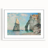 Claude Monet's The Cliffs at Étretat - Impressionist Seascape Print