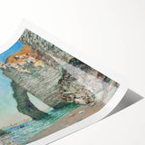 Claude Monet's The Cliffs at Étretat - Impressionist Seascape Print