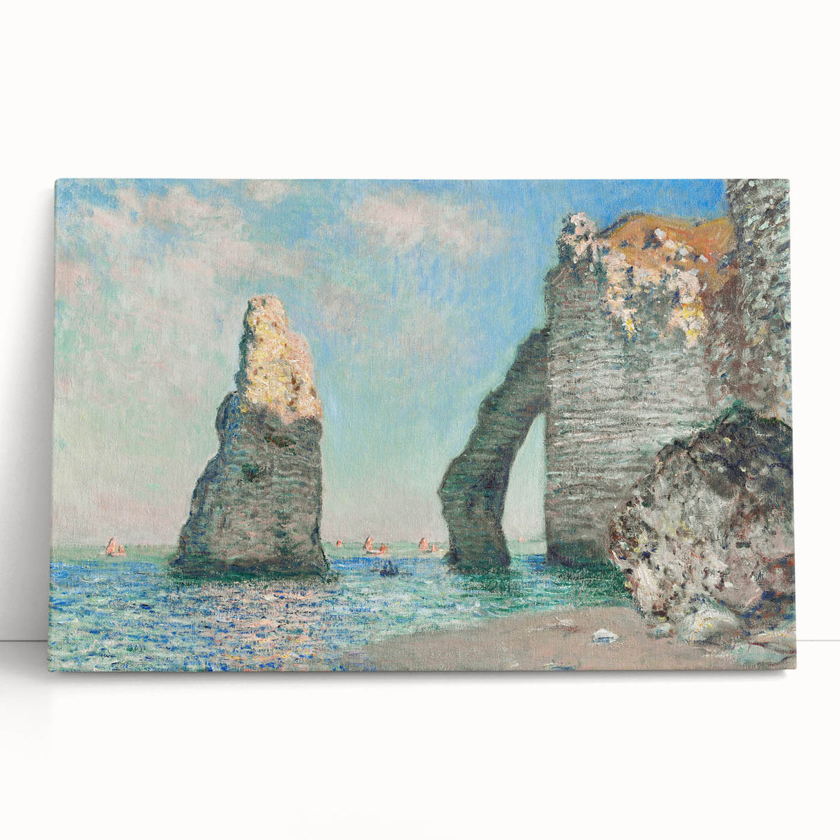 Claude Monet's The Cliffs at Étretat - Impressionist Seascape Print