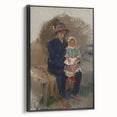 Modern Wall Art of Seated Figure with Child - Abstract Contemporary Art Print