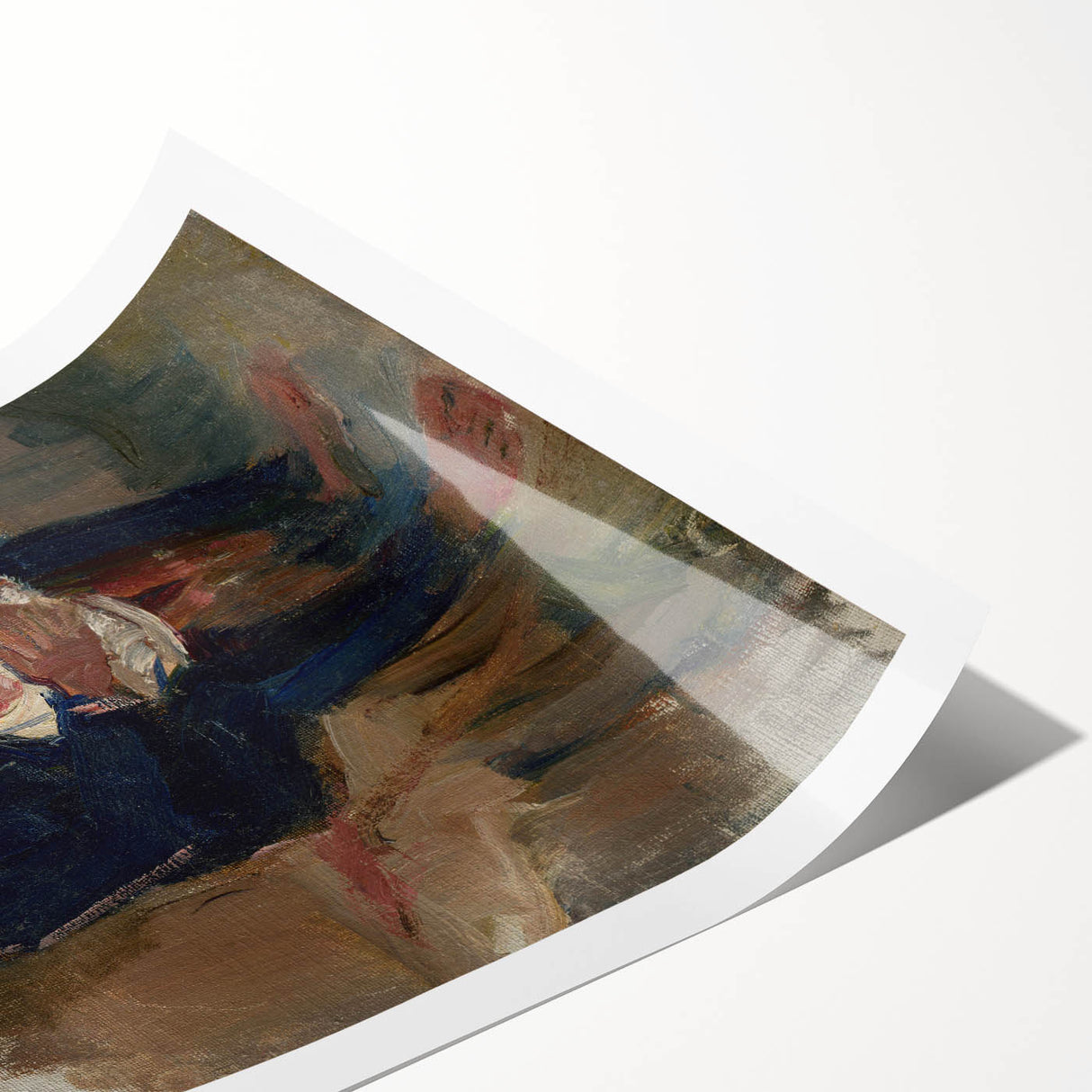 Modern Wall Art of Seated Figure with Child - Abstract Contemporary Art Print
