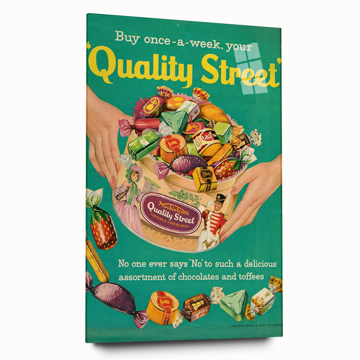 Retro Quality Street Ad Wall Art - Vintage Prints for Sweet Lovers