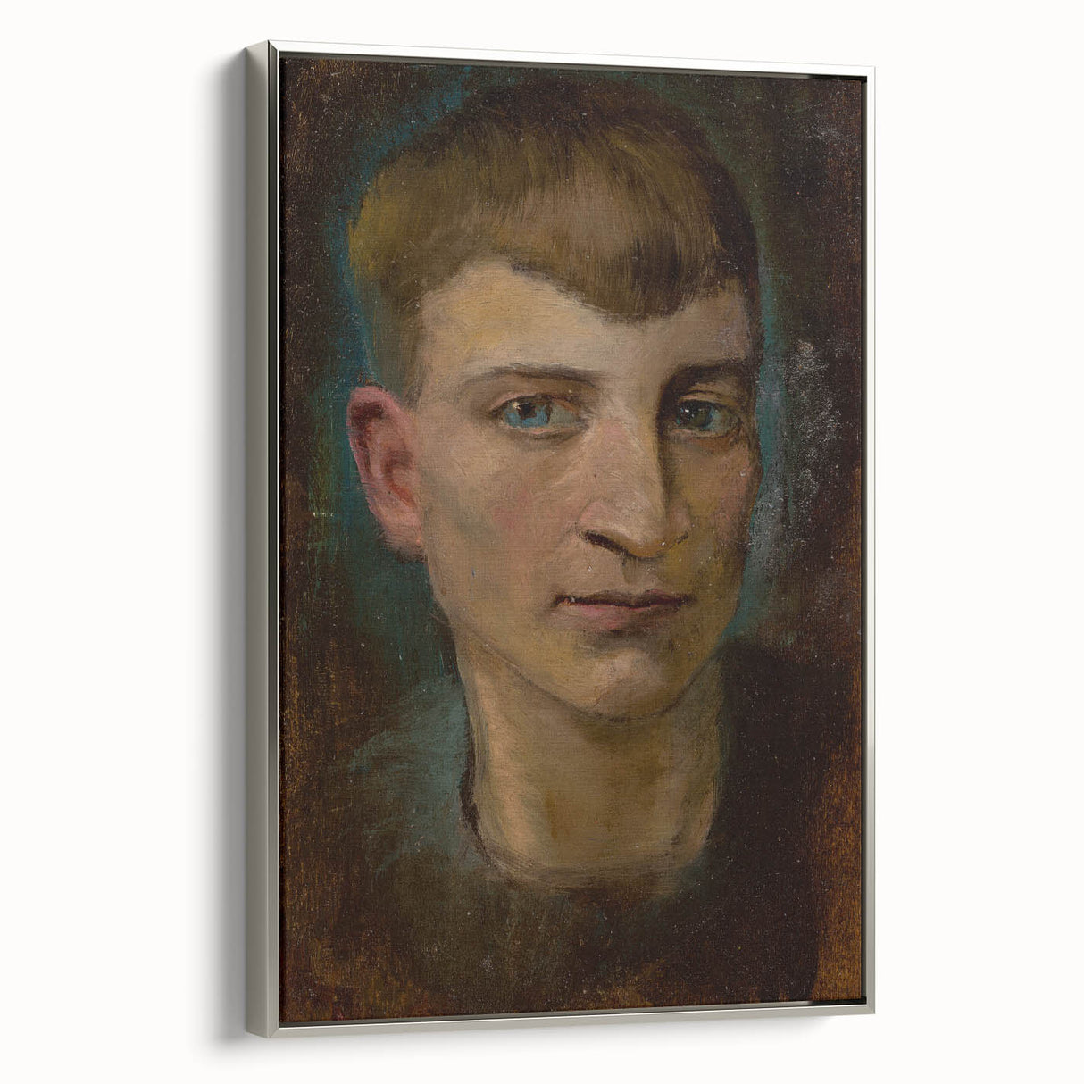 Head of Emaciated Boy Realism Art Print - Ladislav Mednyánszky Portrait