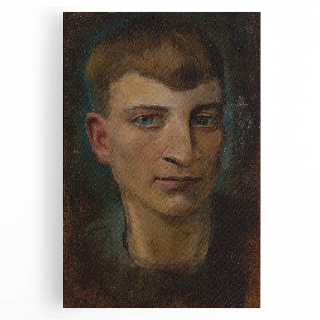 Head of Emaciated Boy Realism Art Print - Ladislav Mednyánszky Portrait