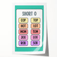 Numbers and Shapes Wall Art – Short O Phonics Learning Print