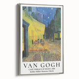 Framed canvas featuring a Van Gogh-inspired landscape painting with vibrant colors.