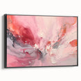 Framed abstract wall art featuring dynamic strokes in black and gray tones, showcasing modern elegance and texture, ideal for contemporary home decor.