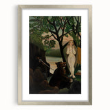 Modern Wall Art: Blue and White Abstract Shapes - Minimalist Design